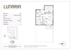 3 pokoje, mieszkanie 46,40 m², parter, oferta nr C05, Lunaria, Gdynia, Działki Leśne, ul. Poznańska 1