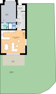 Dom 151,76 m², oferta nr A1, TuliPark, Chwaszczyno, ul. Wąska 29