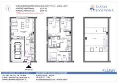 Dom 108,84 m², oferta nr A1.LEWY, Błoga Bysewska etap II, Gdańsk, Kokoszki, ul. Geologów 
