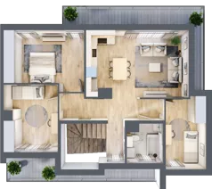 4 pokoje, mieszkanie 85,16 m², piętro 1, oferta nr 24/B2/2, Jeziorowa Prestige House, Warszawa, Wawer, Zerzeń, ul. Jeziorowa