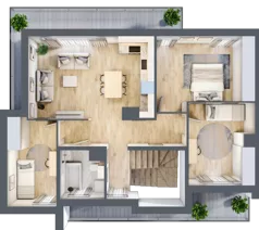 4 pokoje, mieszkanie 85,16 m², piętro 1, oferta nr 31/B1/2, Jeziorowa Prestige House, Warszawa, Wawer, Zerzeń, ul. Jeziorowa