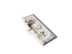 3 pokoje, mieszkanie 45,50 m², piętro 3, oferta nr C.3.24, Osiedle Parkowe Aleje etap III, Wrocław, Brochów, Krzyki, ul. Syryjska