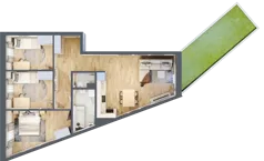 4 pokoje, mieszkanie 68,96 m², parter, oferta nr C2/0/4, Osiedle Tilia, Wrocław, Lipa Piotrowska, Psie Pole, ul. Melisowa