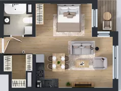 1 pokój, mieszkanie 40,42 m², piętro 3, oferta nr A2.3.10, Emilii Plater 7, Szczecin, Śródmieście, Skolwin, ul. Miedziana 4