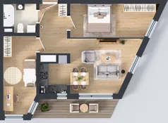 3 pokoje, apartament 58,53 m², piętro 4, oferta nr B1.4.7, Emilii Plater 7, Szczecin, Śródmieście, Skolwin, ul. Miedziana 4
