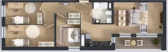4 pokoje, mieszkanie 77,39 m², piętro 4, oferta nr B2.4.6, Emilii Plater 7, Szczecin, Śródmieście, Skolwin, ul. Miedziana 4