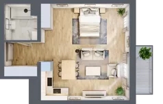 1 pokój, mieszkanie 42,21 m², piętro 4, oferta nr A2.4.12, Emilii Plater 7, Szczecin, Śródmieście, Skolwin, ul. Miedziana 4