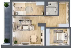 3 pokoje, apartament 68,85 m², piętro 1, oferta nr A2.1.13, Emilii Plater 7, Szczecin, Śródmieście, Skolwin, ul. Miedziana 4