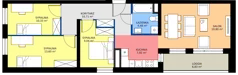 4 pokoje, mieszkanie 77,39 m², piętro 4, oferta nr B2.4.6, Emilii Plater 7, Szczecin, Śródmieście, Skolwin, ul. Miedziana 4