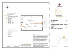 2 pokoje, mieszkanie 51,33 m², piętro 1, oferta nr 23, Na Skarpie II, Łódź, Widzew, Sikawa, ul. Strążyska