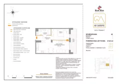 2 pokoje, mieszkanie 47,09 m², piętro 3, oferta nr 46, Na Skarpie II, Łódź, Widzew, Sikawa, ul. Strążyska