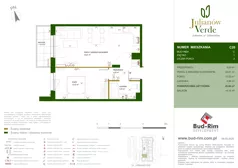 2 pokoje, mieszkanie 45,00 m², piętro 1, oferta nr 20, Julianów Verde, Julianów, ul. Urbanistów