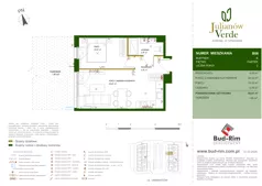 2 pokoje, mieszkanie 38,91 m², parter, oferta nr 6, Julianów Verde II, Julianów, ul. Urbanistów