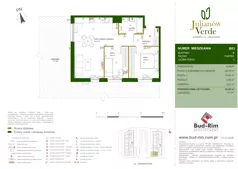 3 pokoje, mieszkanie 54,90 m², parter, oferta nr 3, Julianów Verde II, Julianów, ul. Urbanistów