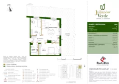 3 pokoje, mieszkanie 65,68 m², parter, oferta nr 9, Julianów Verde II, Julianów, ul. Urbanistów