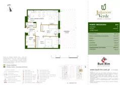 3 pokoje, mieszkanie 59,36 m², parter, oferta nr 10, Julianów Verde II, Julianów, ul. Urbanistów
