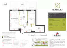 3 pokoje, mieszkanie 56,38 m², piętro 1, oferta nr 84, Na Wspólnej Etap II, Wólka Grodziska, ul. Wspólna 5