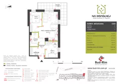 3 pokoje, mieszkanie 53,01 m², piętro 1, oferta nr 20, Na Wspólnej Etap II, Wólka Grodziska, ul. Wspólna 5