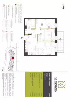 3 pokoje, mieszkanie 49,60 m², piętro 1, oferta nr 9, Na Wspólnej, Wólka Grodziska, ul. Wspólna 5