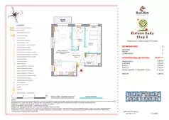 3 pokoje, mieszkanie 59,95 m², piętro 1, oferta nr 9, Zielone Sady III, Tarczyn, ul. Zielone Sady 11