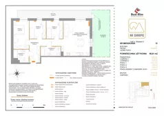 4 pokoje, mieszkanie 88,81 m², parter, oferta nr 12, Na Skarpie II, Łódź, Widzew, Sikawa, ul. Strążyska