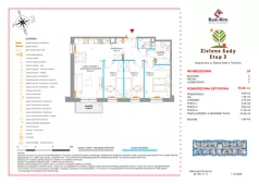 4 pokoje, mieszkanie 70,40 m², piętro 2, oferta nr 24, Zielone Sady III, Tarczyn, ul. Zielone Sady 11