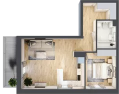 2 pokoje, mieszkanie 51,81 m², piętro 1, oferta nr 10, Szymanów Dom i Natura, Szymanów, Szymanów 7