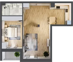 2 pokoje, mieszkanie 61,42 m², piętro 2, oferta nr 22, Szymanów Dom i Natura, Szymanów, Szymanów 7