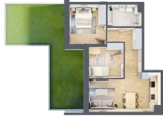 3 pokoje, mieszkanie 56,98 m², parter, oferta nr 4, Na Wspólnej, Wólka Grodziska, ul. Wspólna 5