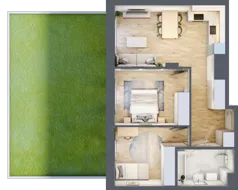 3 pokoje, mieszkanie 58,92 m², parter, oferta nr 5, Na Wspólnej, Wólka Grodziska, ul. Wspólna 5