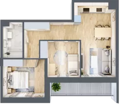 3 pokoje, mieszkanie 57,05 m², piętro 1, oferta nr 11, Na Wspólnej, Wólka Grodziska, ul. Wspólna 5