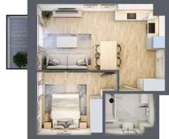2 pokoje, mieszkanie 41,20 m², piętro 1, oferta nr 13, Na Wspólnej, Wólka Grodziska, ul. Wspólna 5