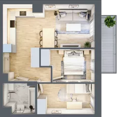 3 pokoje, mieszkanie 49,20 m², piętro 3, oferta nr 30, Na Wspólnej, Wólka Grodziska, ul. Wspólna 5