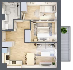 3 pokoje, mieszkanie 49,49 m², piętro 3, oferta nr 31, Na Wspólnej, Wólka Grodziska, ul. Wspólna 5