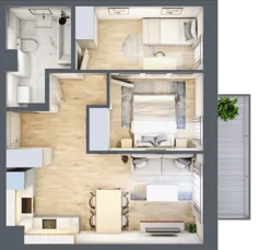 3 pokoje, mieszkanie 49,49 m², piętro 4, oferta nr 42, Na Wspólnej, Wólka Grodziska, ul. Wspólna 5