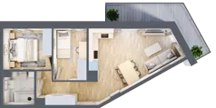 3 pokoje, mieszkanie 48,52 m², piętro 4, oferta nr 50, Na Wspólnej, Wólka Grodziska, ul. Wspólna 5