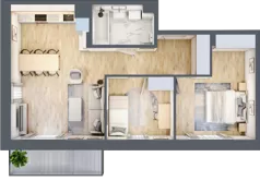 3 pokoje, mieszkanie 59,99 m², piętro 1, oferta nr 75, Na Wspólnej, Wólka Grodziska, ul. Wspólna 5