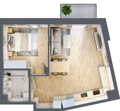 2 pokoje, mieszkanie 49,00 m², piętro 2, oferta nr 91, Na Wspólnej, Wólka Grodziska, ul. Wspólna 5