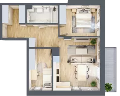 3 pokoje, mieszkanie 60,28 m², piętro 3, oferta nr 96, Na Wspólnej, Wólka Grodziska, ul. Wspólna 5