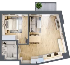 2 pokoje, mieszkanie 48,76 m², piętro 4, oferta nr 113, Na Wspólnej, Wólka Grodziska, ul. Wspólna 5