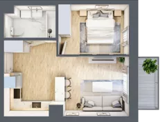 2 pokoje, mieszkanie 37,13 m², piętro 5, oferta nr 127, Na Wspólnej, Wólka Grodziska, ul. Wspólna 5