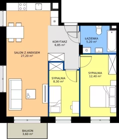 3 pokoje, mieszkanie 59,95 m², piętro 1, oferta nr 17, Zielone Sady III 2B, Tarczyn, ul. Zielone Sady 11