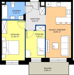 3 pokoje, mieszkanie 50,55 m², piętro 1, oferta nr 16, Zielone Sady III 2B, Tarczyn, ul. Zielone Sady 11