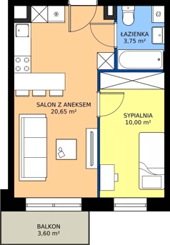 2 pokoje, mieszkanie 34,40 m², piętro 2, oferta nr 29, Zielone Sady III 2B, Tarczyn, ul. Zielone Sady 11