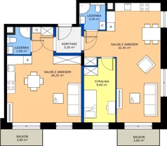 3 pokoje, mieszkanie 79,90 m², piętro 1, oferta nr 25, Zielone Sady III 2B, Tarczyn, ul. Zielone Sady 11