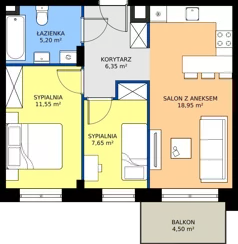 3 pokoje, mieszkanie 49,70 m², piętro 1, oferta nr 26, Zielone Sady III 2B, Tarczyn, ul. Zielone Sady 11