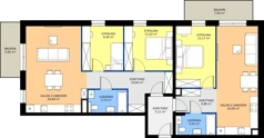 5 pokoi, mieszkanie 114,62 m², piętro 1, oferta nr 13, Na Skarpie II, Łódź, Widzew, Sikawa, ul. Strążyska