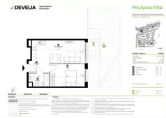 2 pokoje, mieszkanie 38,75 m², parter, oferta nr AA0001, Pilczycka Vita, Wrocław, Pilczyce-Kozanów-Popowice Północne, Pilczyce, ul. Pilczycka 195
