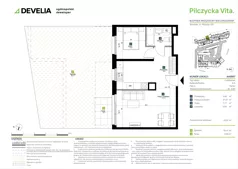 2 pokoje, mieszkanie 42,91 m², parter, oferta nr AA0007, Pilczycka Vita, Wrocław, Pilczyce-Kozanów-Popowice Północne, Pilczyce, ul. Pilczycka 195