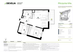 3 pokoje, mieszkanie 49,69 m², piętro 1, oferta nr AA0102, Pilczycka Vita, Wrocław, Pilczyce-Kozanów-Popowice Północne, Pilczyce, ul. Pilczycka 195